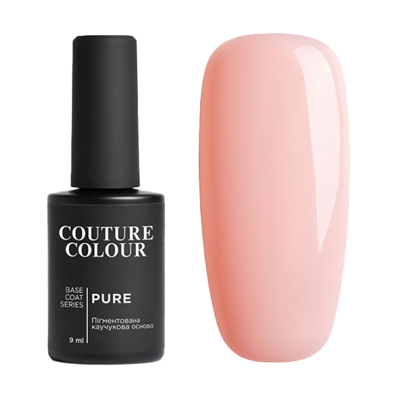 

Камуфлювальна каучукова база для гель-лаку Couture Colour Pure Base Coat 03 Холодний рожевий, 9 мл