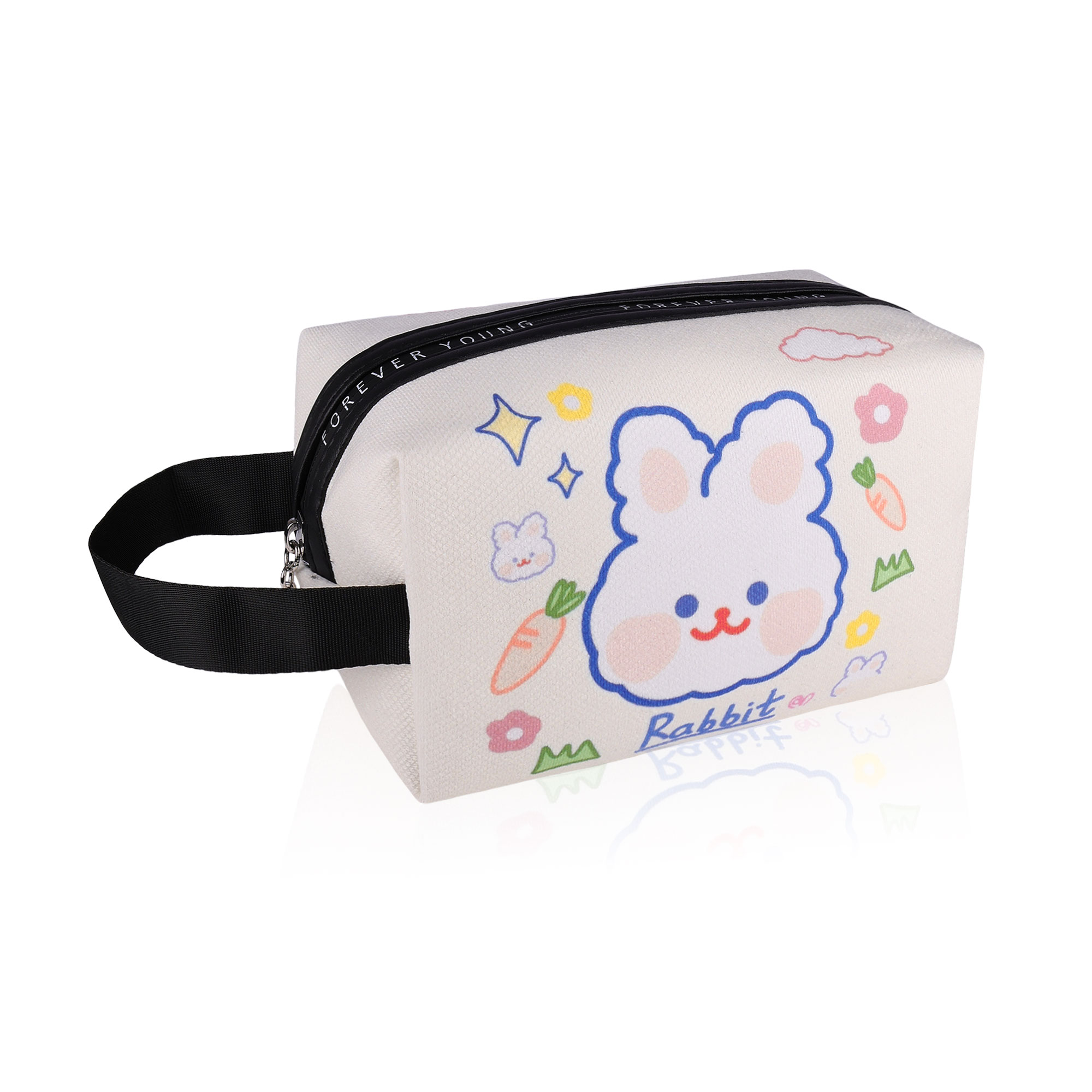 

Косметичка біла з малюнком, 1 шт (SpC2025-4)