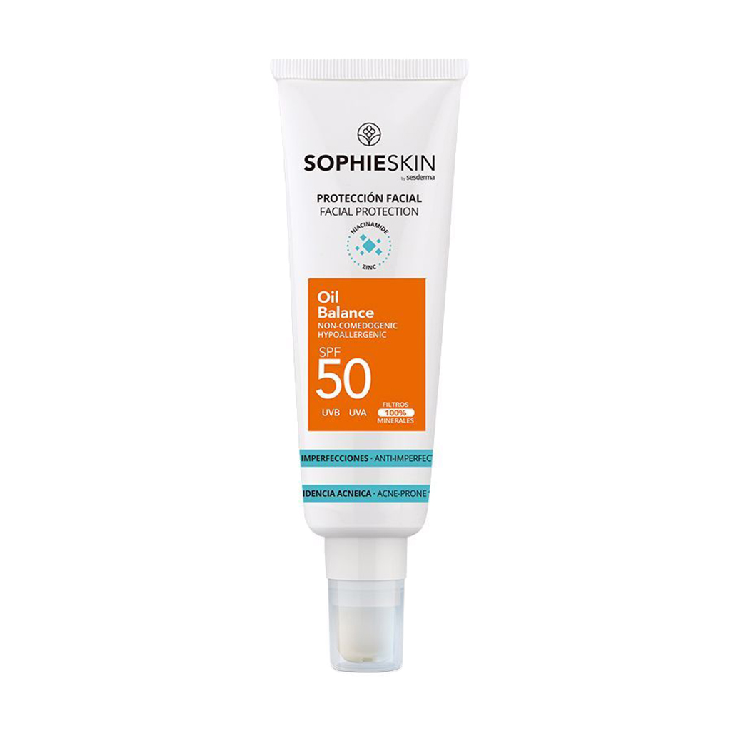 

Сонцезахисний себорегулювальний флюїд для обличчя Sophieskin Facial Protection Oil Balance, SPF 50, 50 мл