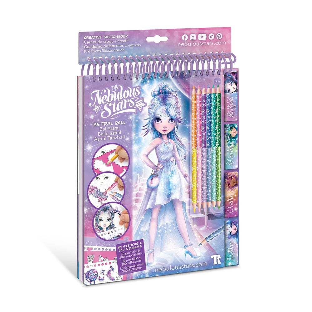 

Дитячий набір для творчості Nebulous Stars Скетчбук: Зірковий бал, від 7 років (11142)