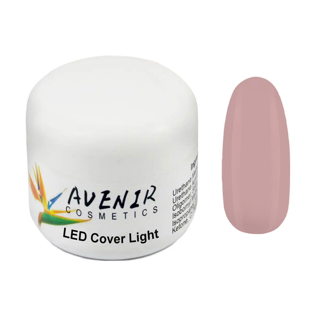 

Гель для нарощування нігтів Avenir Cosmetics LED Cover Light, 100 мл
