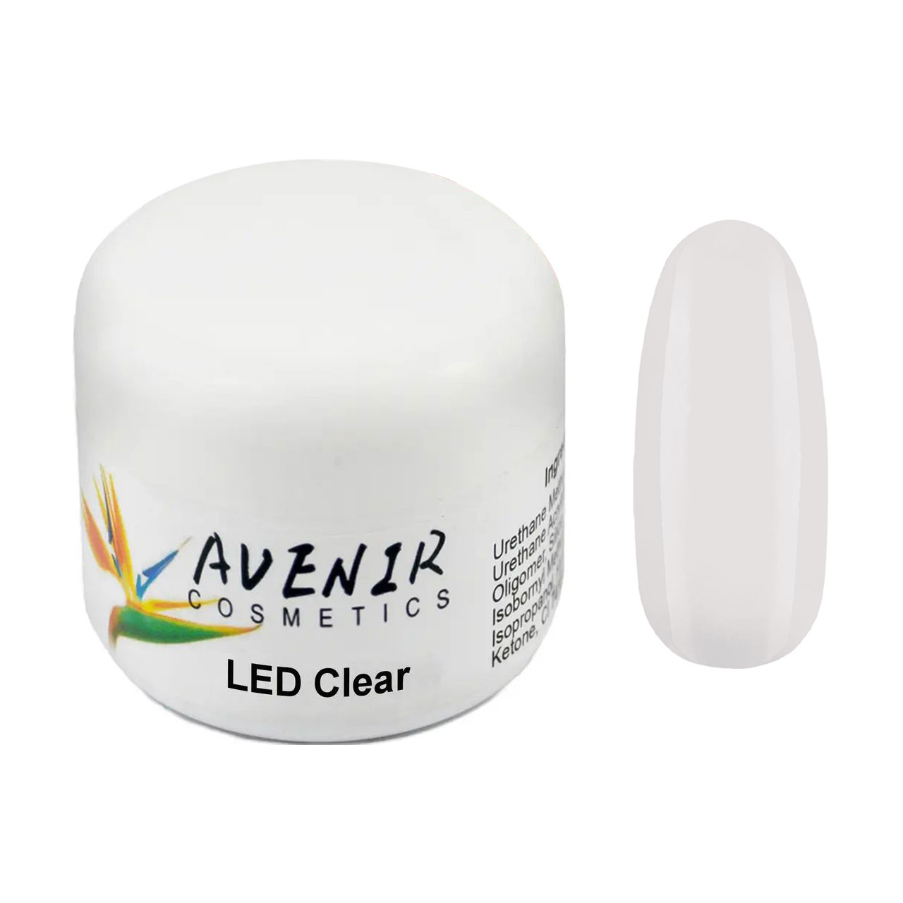 

Гель для нарощування нігтів Avenir Cosmetics LED Clear, 100 мл