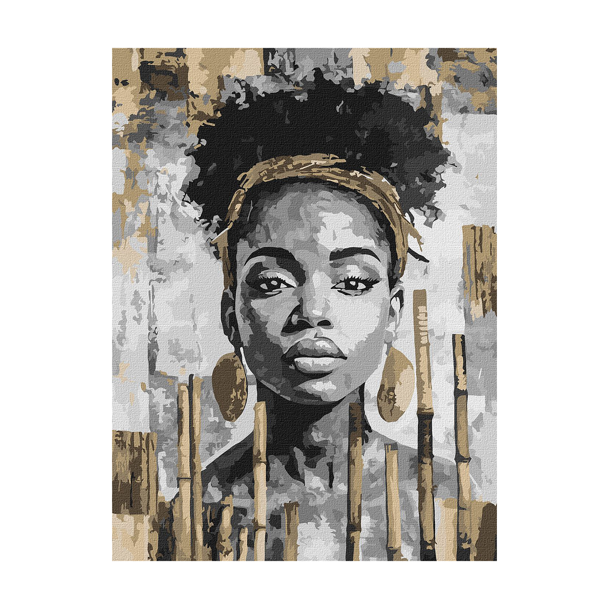 

Картина за номерами Ideyka Екзотичний монохром, 30*40 см (KHO8566)