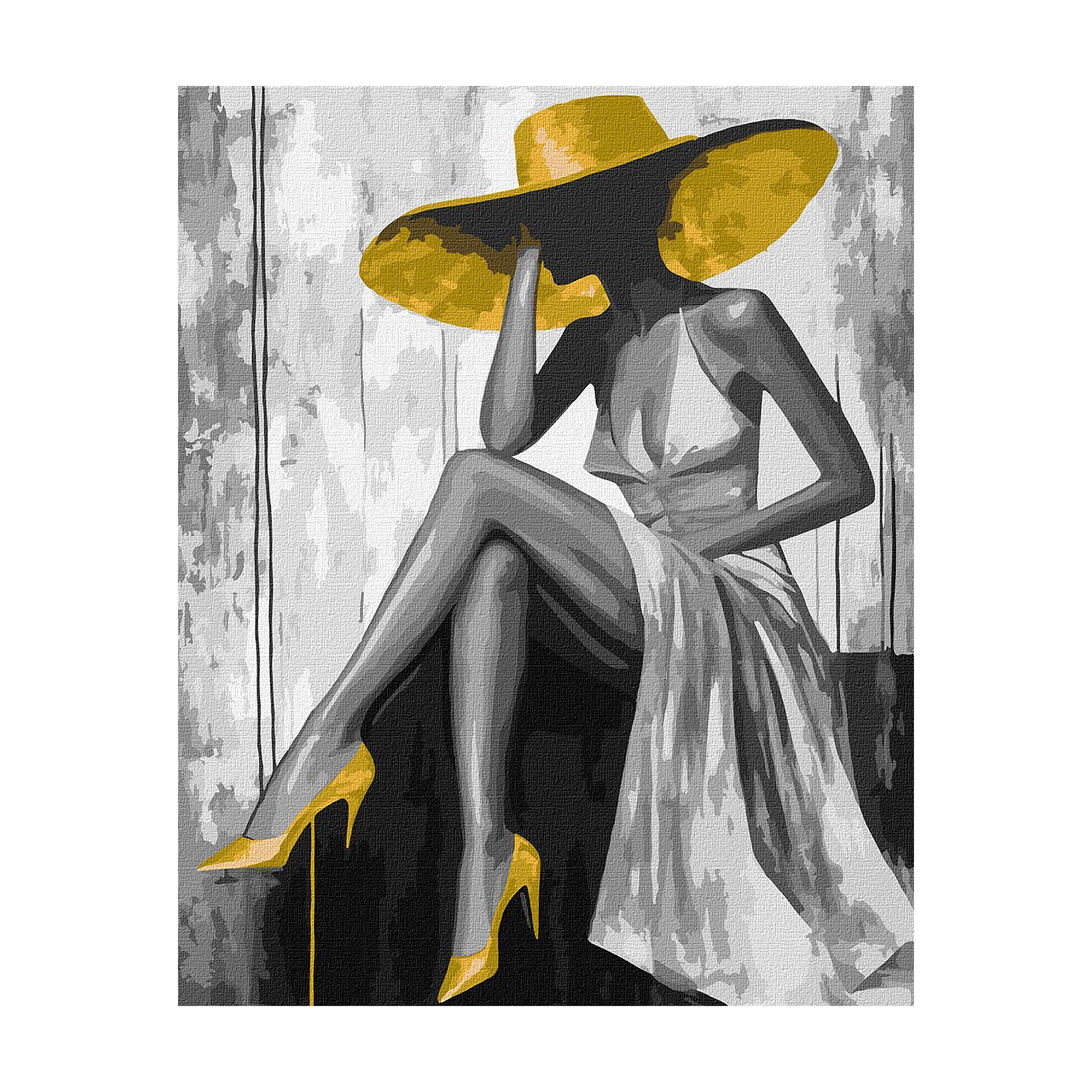 

Картина за номерами Ideyka Золота дама з фарбами металiк extra, 40*50 см (KHO8539)