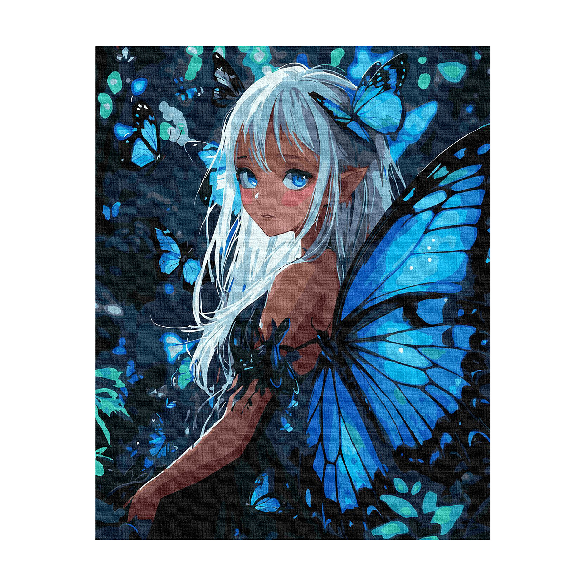 

Картина за номерами Ideyka Чарівні метелики з фарбами металiк extra, 40*50 см (KHO8561)