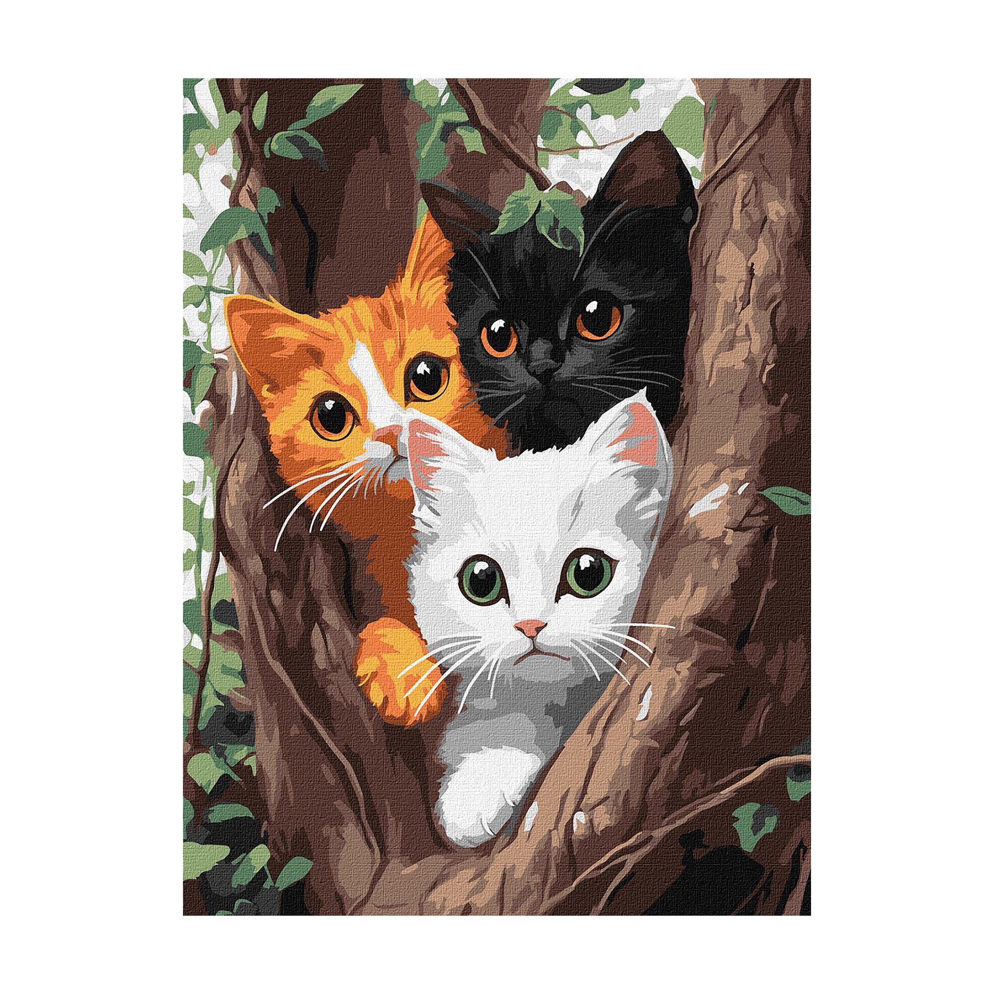 

Картина за номерами Ideyka Котики на дереві, 30*40 см (KHO6736)