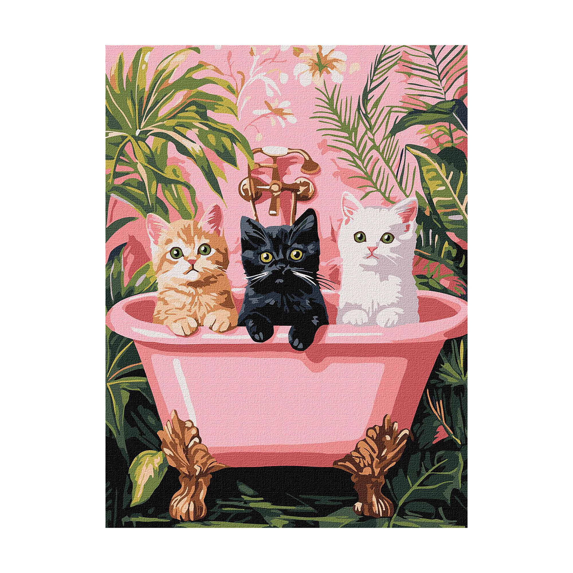 

Картина за номерами Ideyka Коти у ванній, 30*40 см (KHO6726)