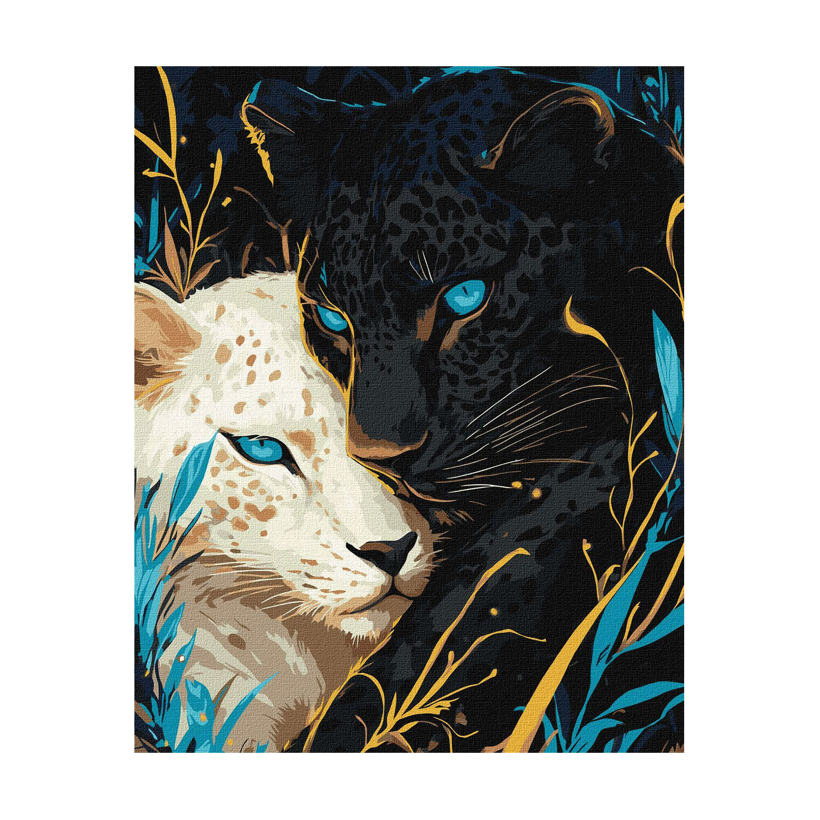 

Картина за номерами Ideyka Інь Ян з фарбами металiк extra, 40*50 см (KHO6729)