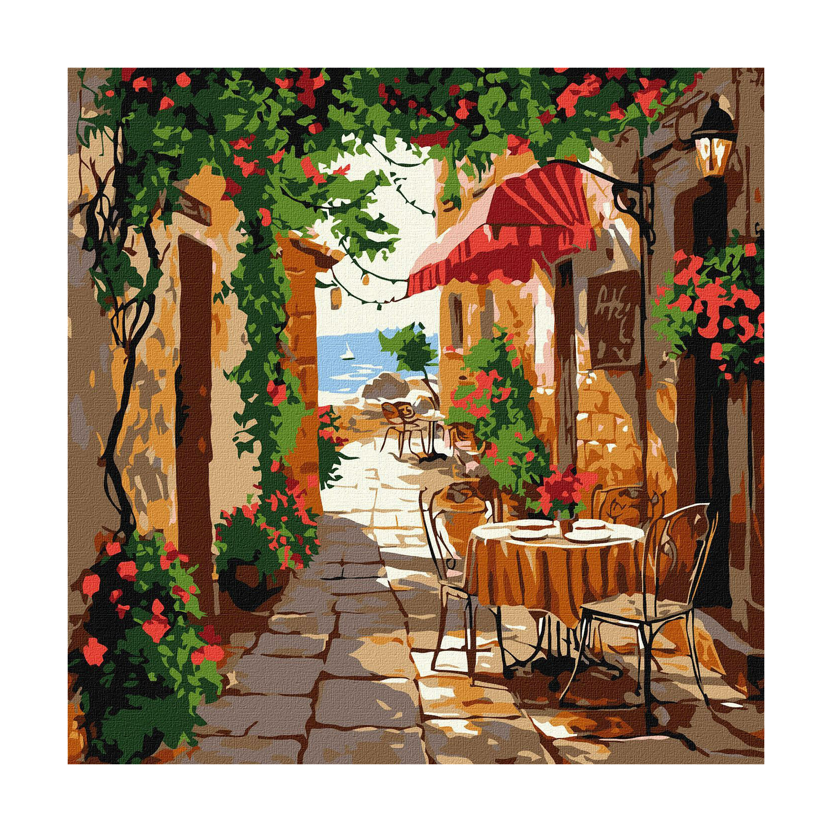 

Картина за номерами Ideyka Кав'ярня з вінтажними меблями, 30*30 см (KHO6381)