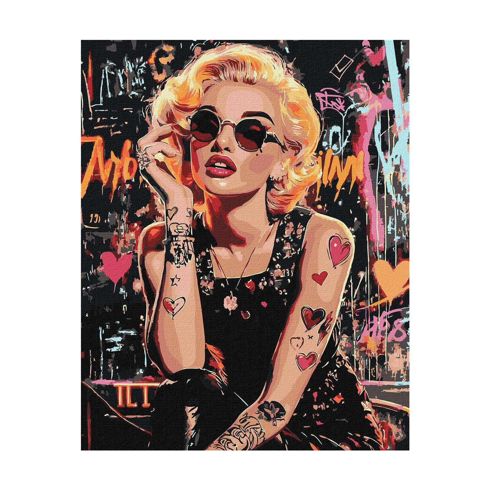 

Картина за номерами Ideyka Бунтарка Монро, 40*50 см (KHO8563)