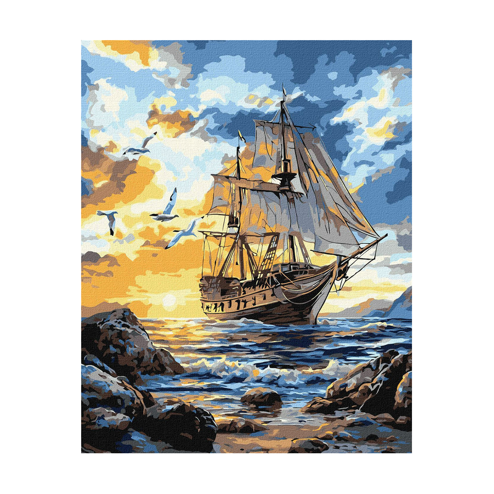 

Картина за номерами Ideyka Птахи над вітрилами, 40*50 см (KHO6376)