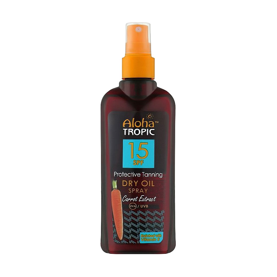 

Олія для засмаги тіла Madis Aloha Tropic Protective Tanning Dry Oil SPF 15, 200 мл