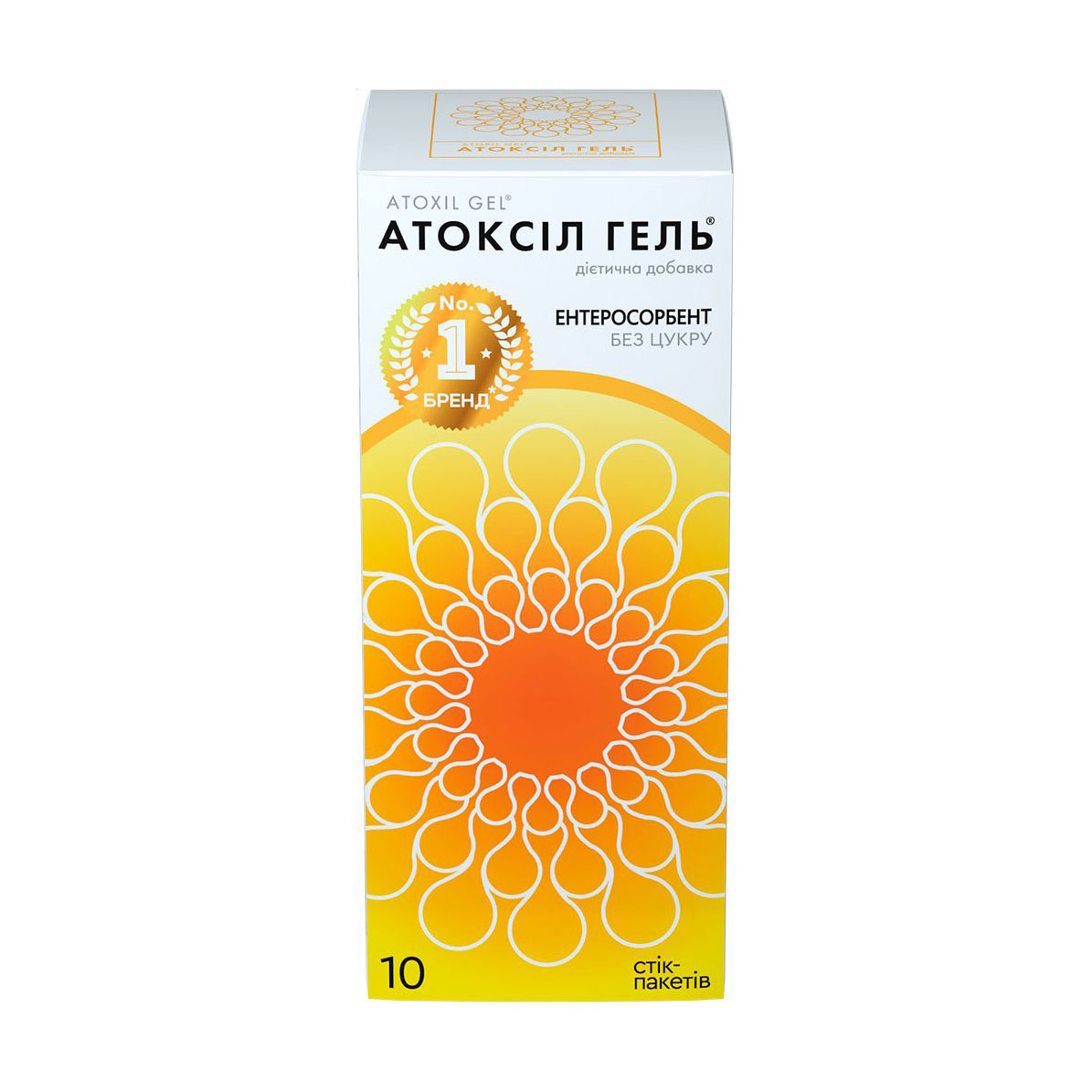 

Ентеросорбент Орісіл-Фарм Атоксіл гель, в стіках, 10*20 г