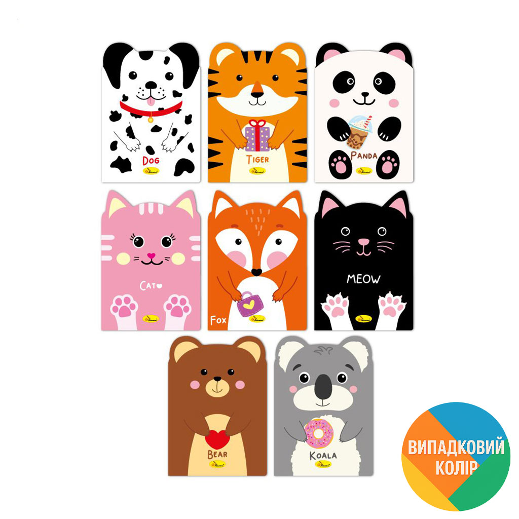 

Блокнот із вушками Апельсин В6, в асортименті, 24 аркуші (АП-1803)