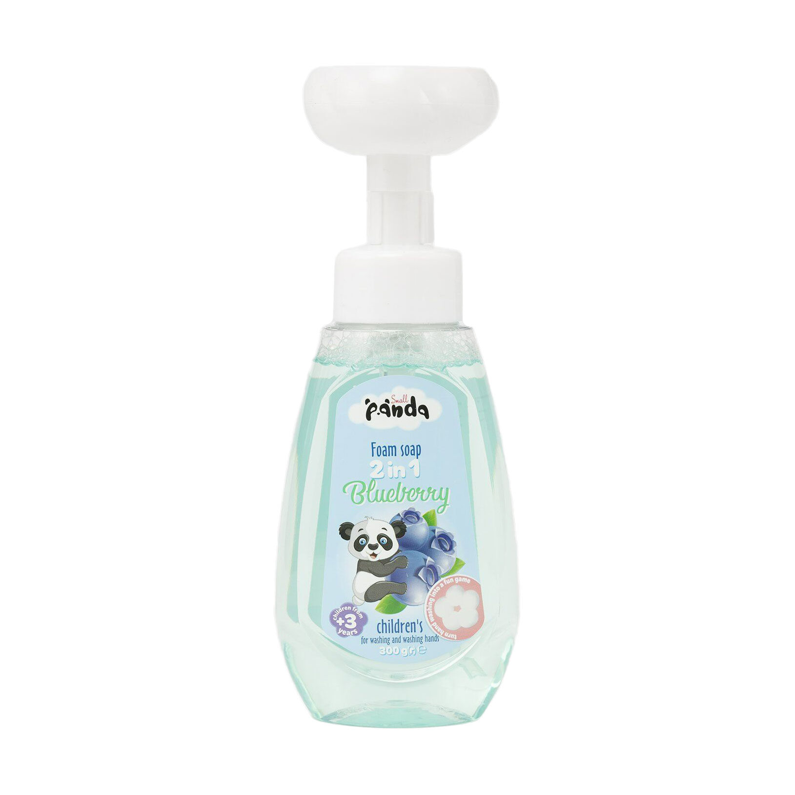 

Дитяче мило-пінка 2 в 1 Small Panda Foam Soap, Blueberry, 300 г
