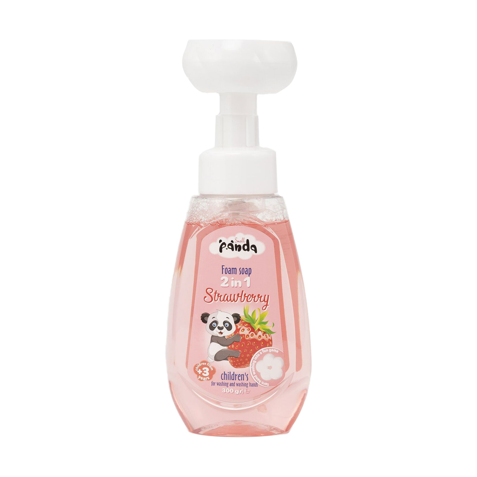 

Дитяче мило-пінка 2 в 1 Small Panda Foam Soap, Strawberry, 300 г
