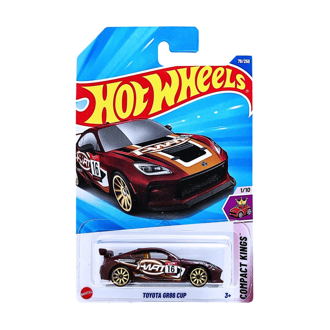 

Базовий автомобіль Hot Wheels Toyota GR86 Cup, коричневий, від 3 років, 11*3.5*11 см (5785)