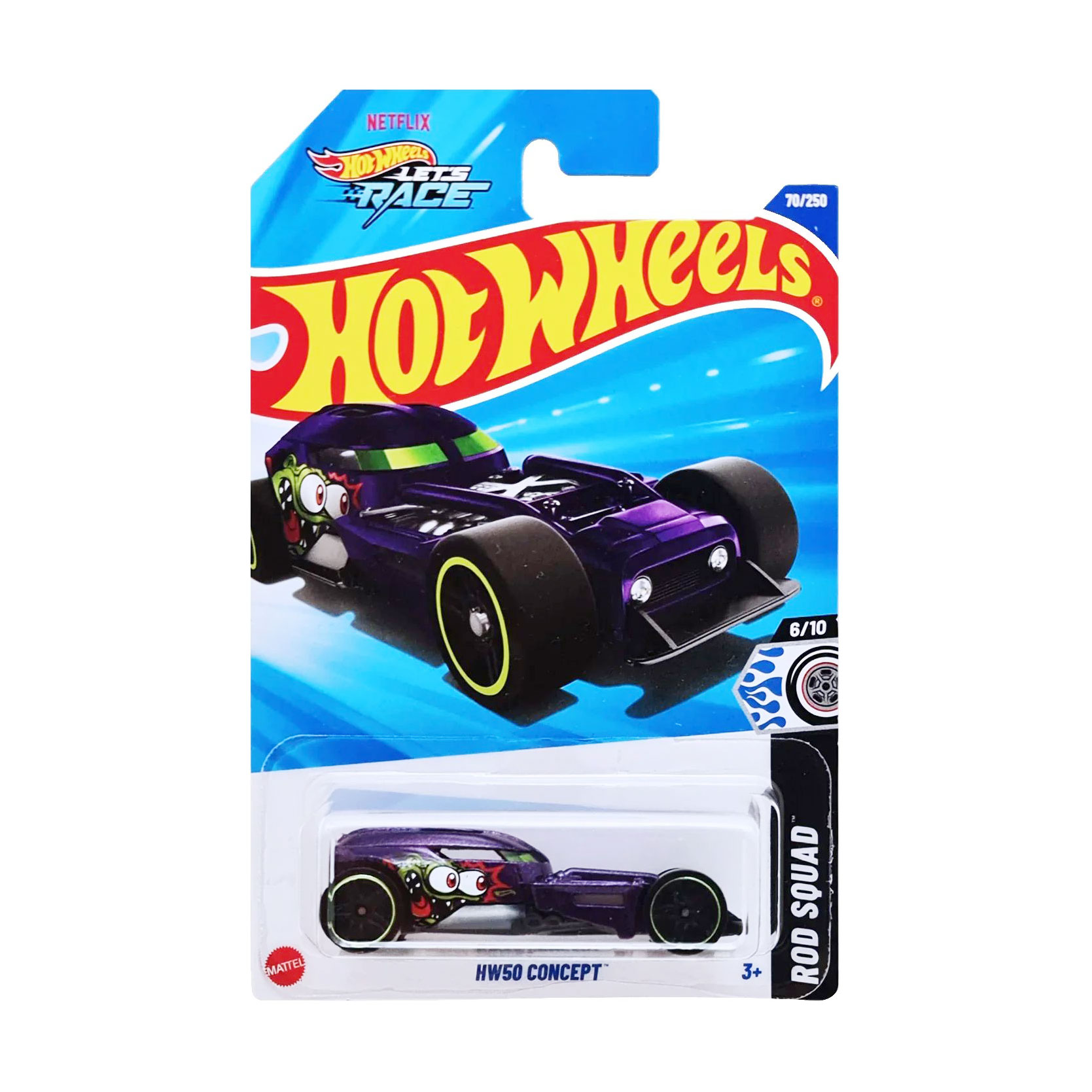 

Базовий автомобіль Hot Wheels HW50 Concept, фіолетовий, від 3 років, 11*3.5*11 см (5785)