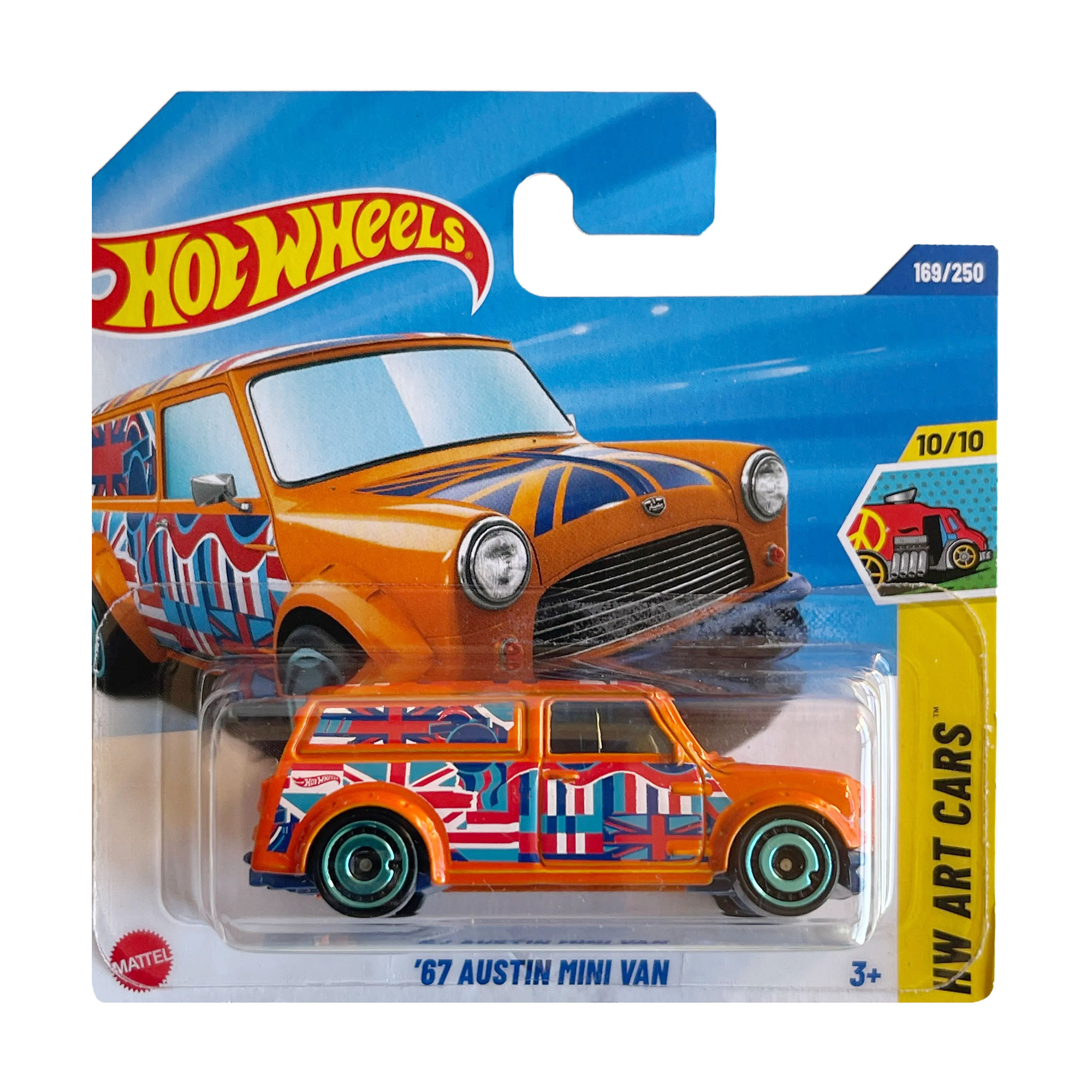 

Базовий автомобіль Hot Wheels 67 Austin Mini Van, помаранчевий, від 3 років, 11*3.5*11 см (5785)
