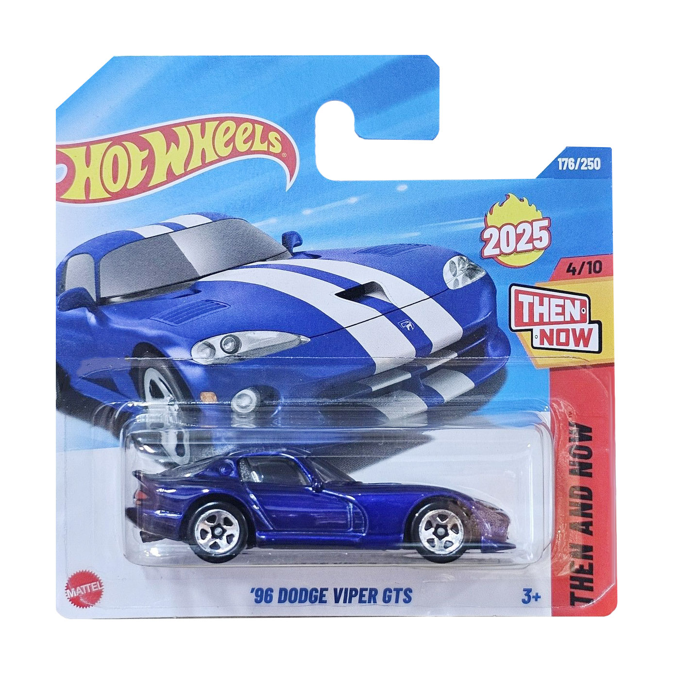 

Базовий автомобіль Hot Wheels 96 Dodge Viper Gts, синій, від 3 років, 11*3.5*11 см (5785)