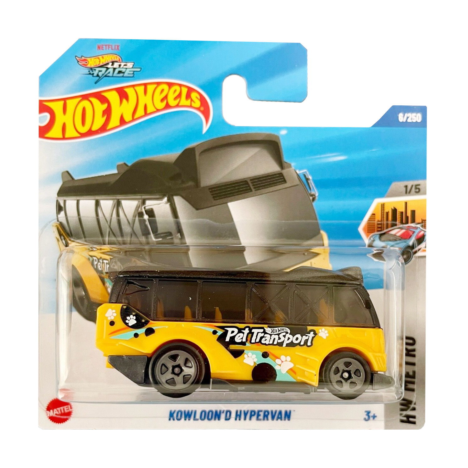 

Базовий автомобіль Hot Wheels Kowloon'D Hypervan, жовтий, від 3 років, 11*3.5*11 см (5785)