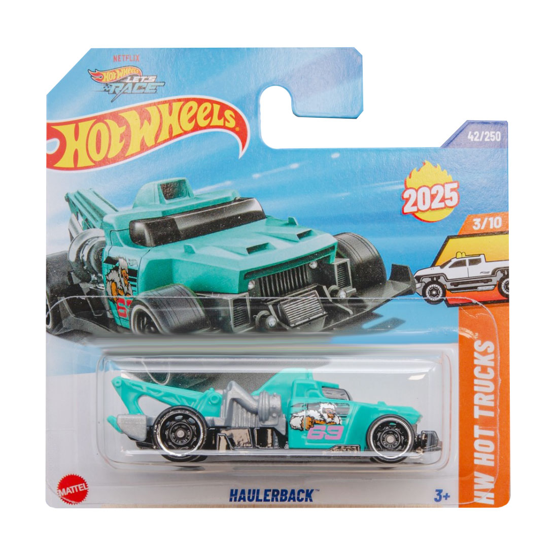 

Базовий автомобіль Hot Wheels Haulerback, бірюзовий, від 3 років, 11*3.5*11 см (5785)