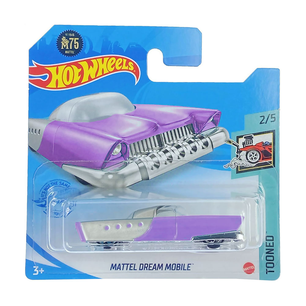 

Базовий автомобіль Hot Wheels Mattel Dream Mobile, фіолетовий, від 3 років, 11*3.5*11 см (5785)