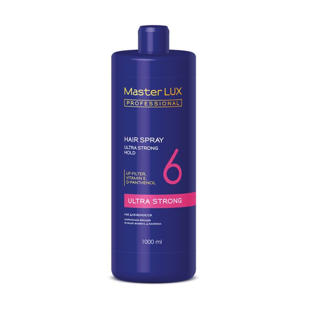 

Лак для волосся Master LUX Professional Hair Spray ультрасильна фіксація, 1 л