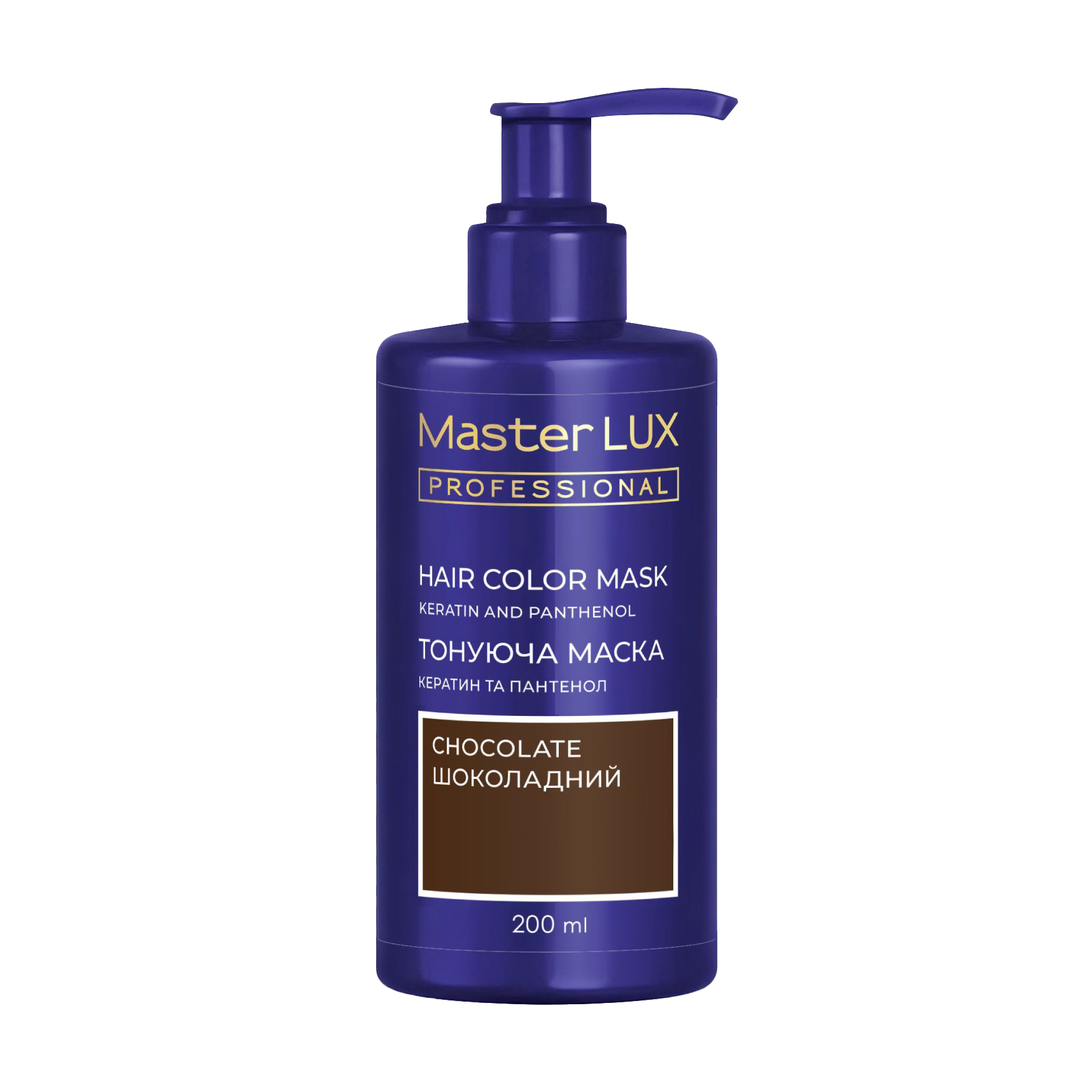 

Тонувальна маска для волосся Master LUX Professional Hair Color Mask 7 Шоколадний, 200 мл