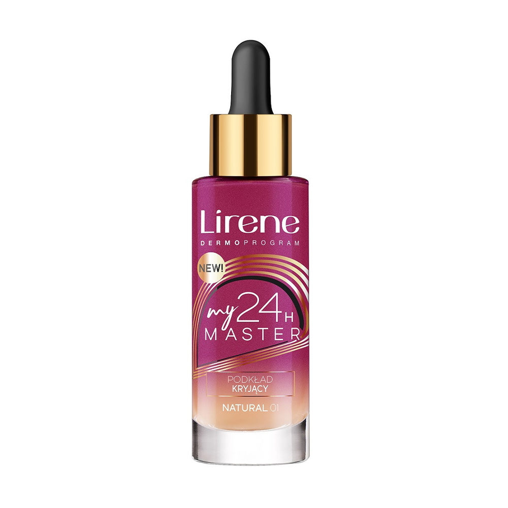 

Тональна основа для обличчя Lirene My Master 24H Foundation 01 Natural, 30 мл