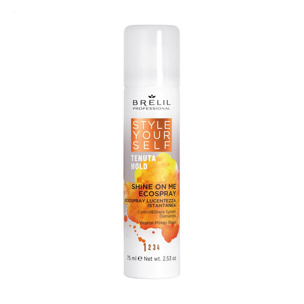 

Еко-спрей для волосся Brelil Style Yourself Hold Shine On Me Ecospray Миттєвий блиск, 75 мл