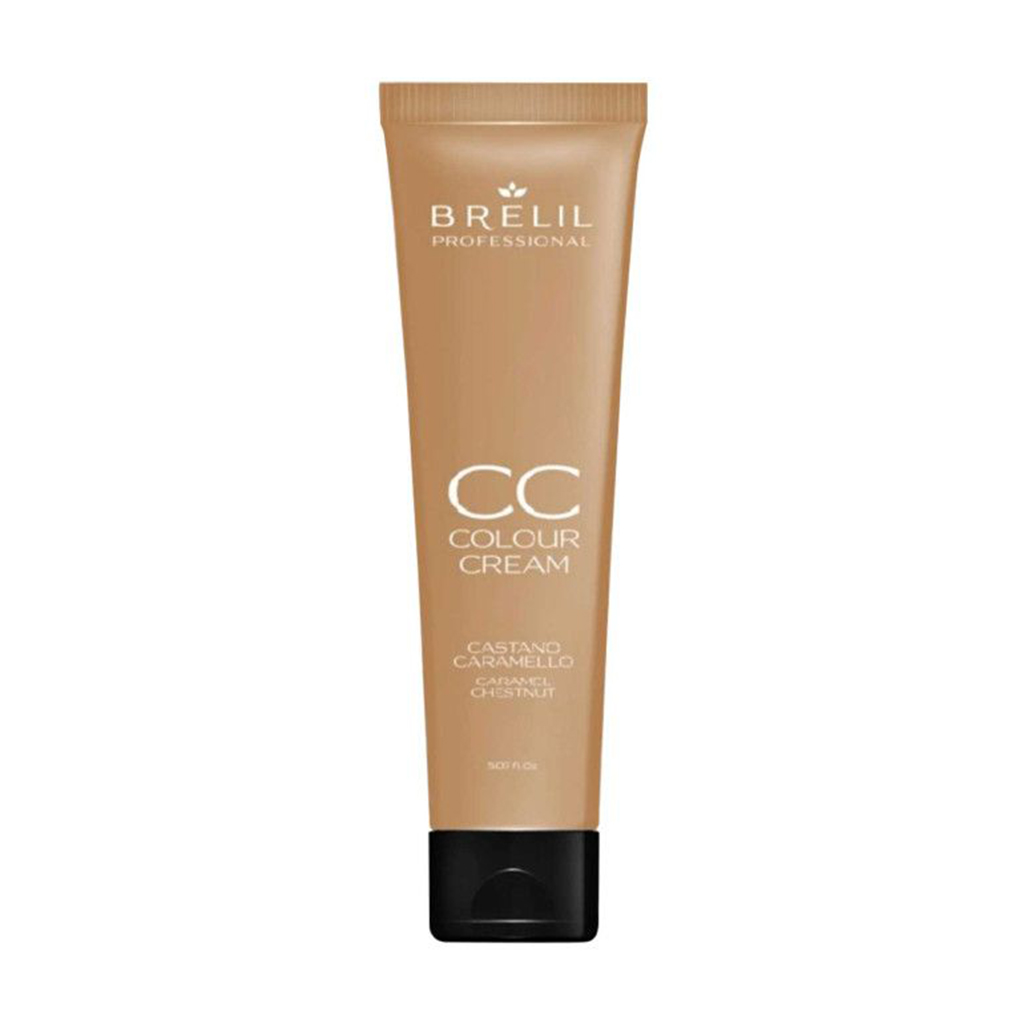 

Уцінка! Колірувальний CC-крем для волосся Brelil Professional CC Color Cream, Caramel Chestnut, 150 мл