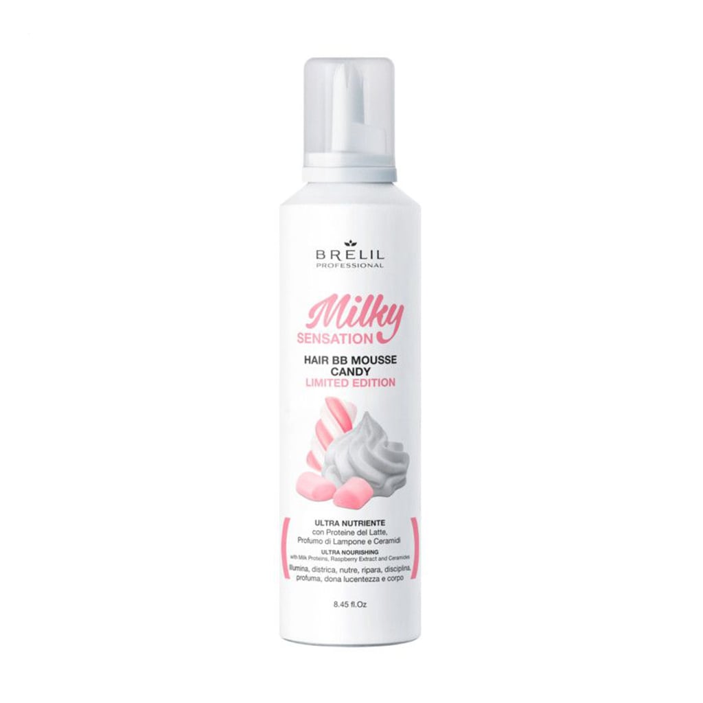 

Уцінка! Пінка для волосся Brelil Milky Sensation Hair BB Mousse Candy Limited Edition, 250 мл