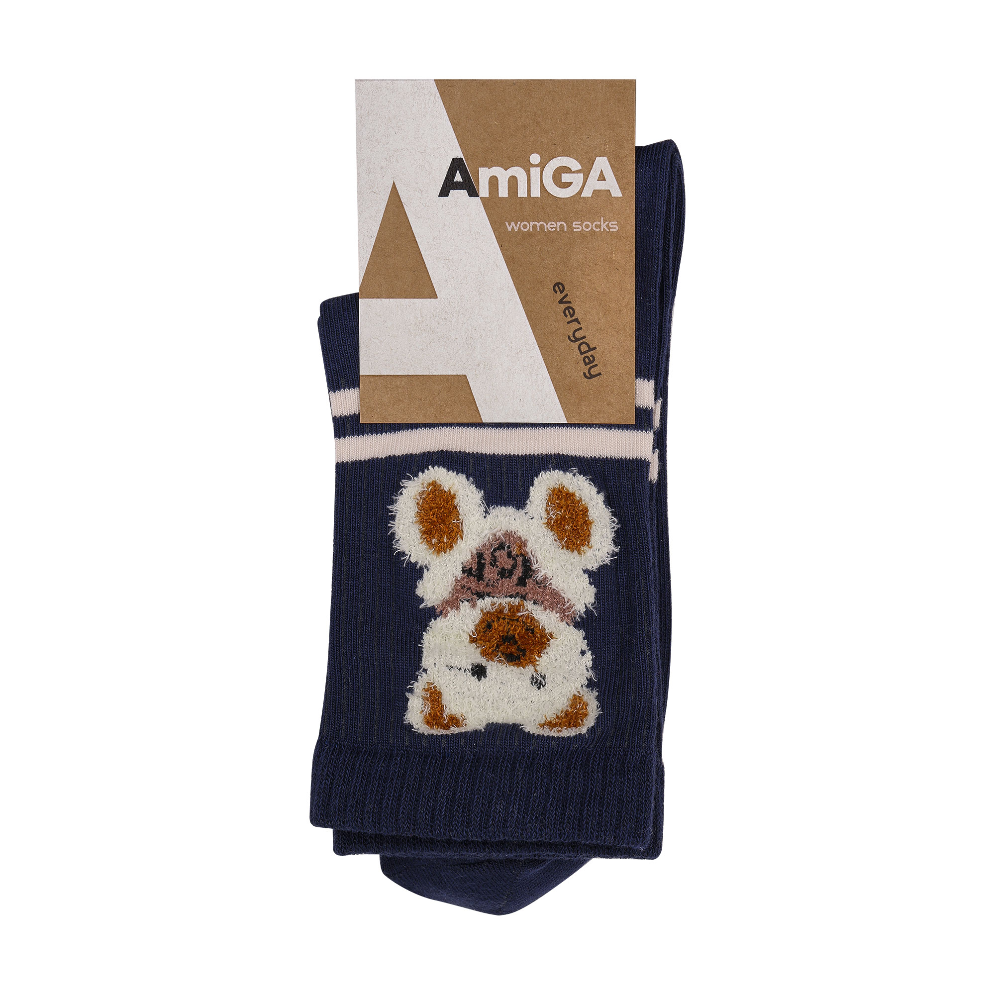 

Жіночі шкарпетки AmiGA високі, спорт ведмідь, розмір 23-25