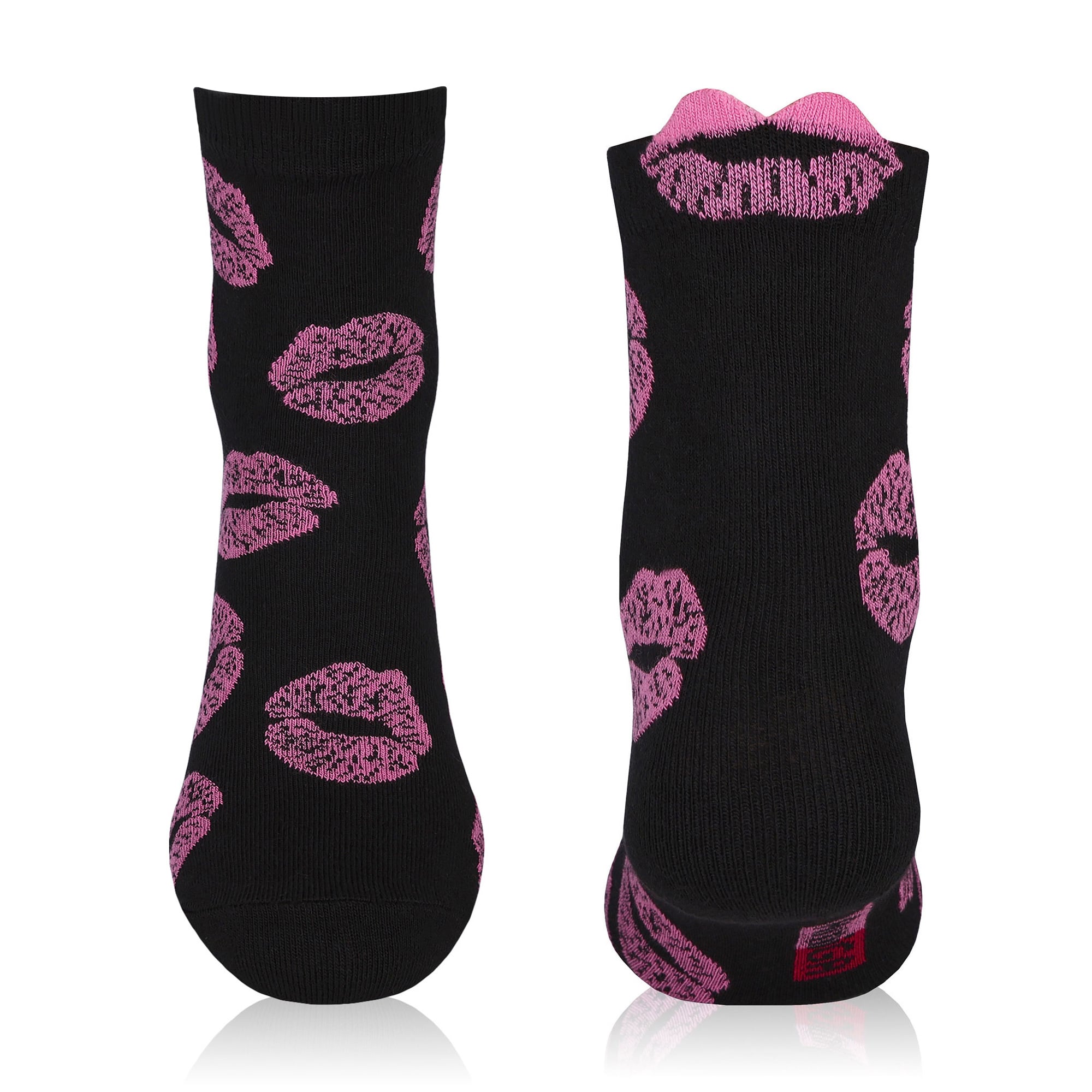 

Жіночі шкарпетки AmiGA з губами, чорні, розмір 23-25