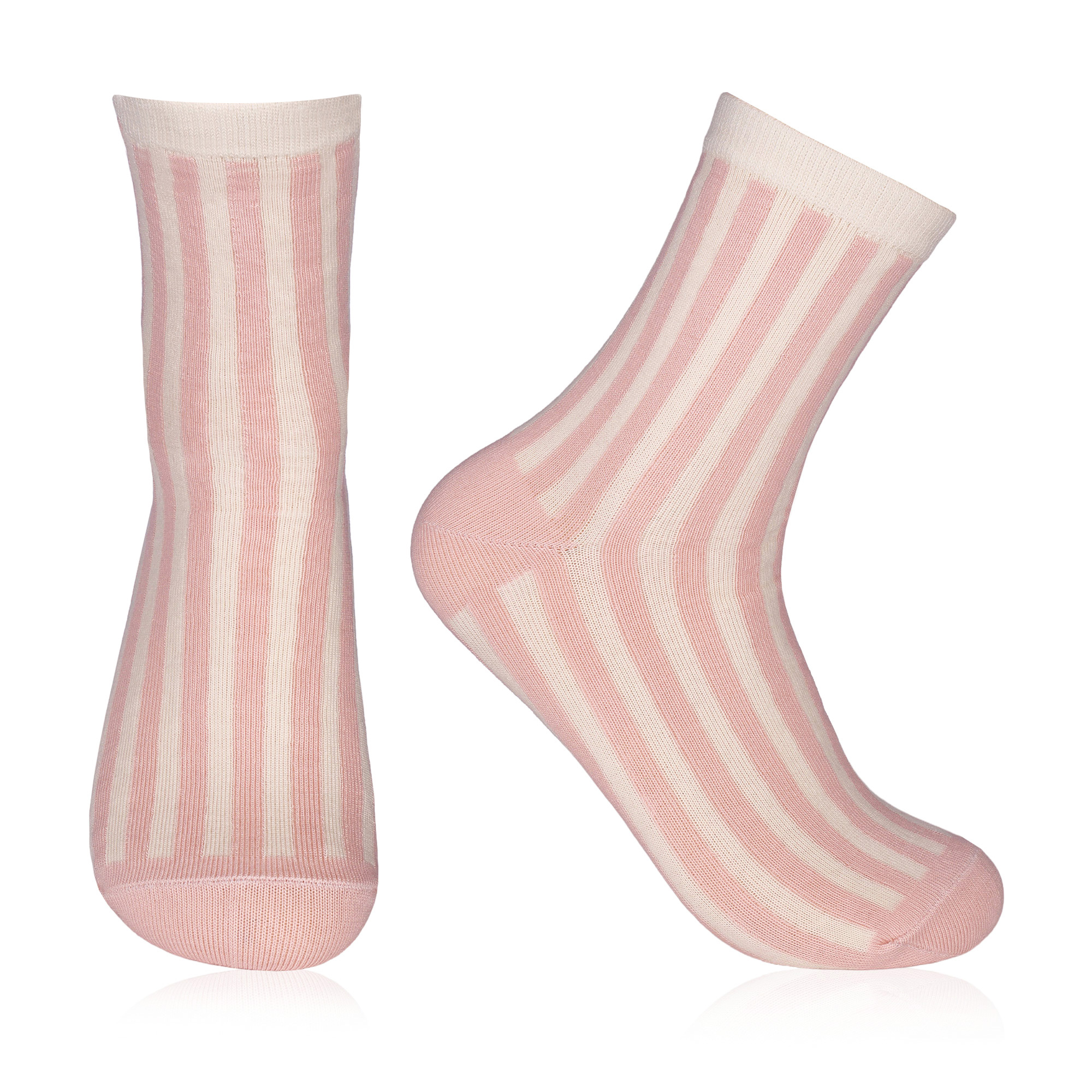 

Жіночі шкарпетки AmiGA смужка, рожеві, розмір 23-25