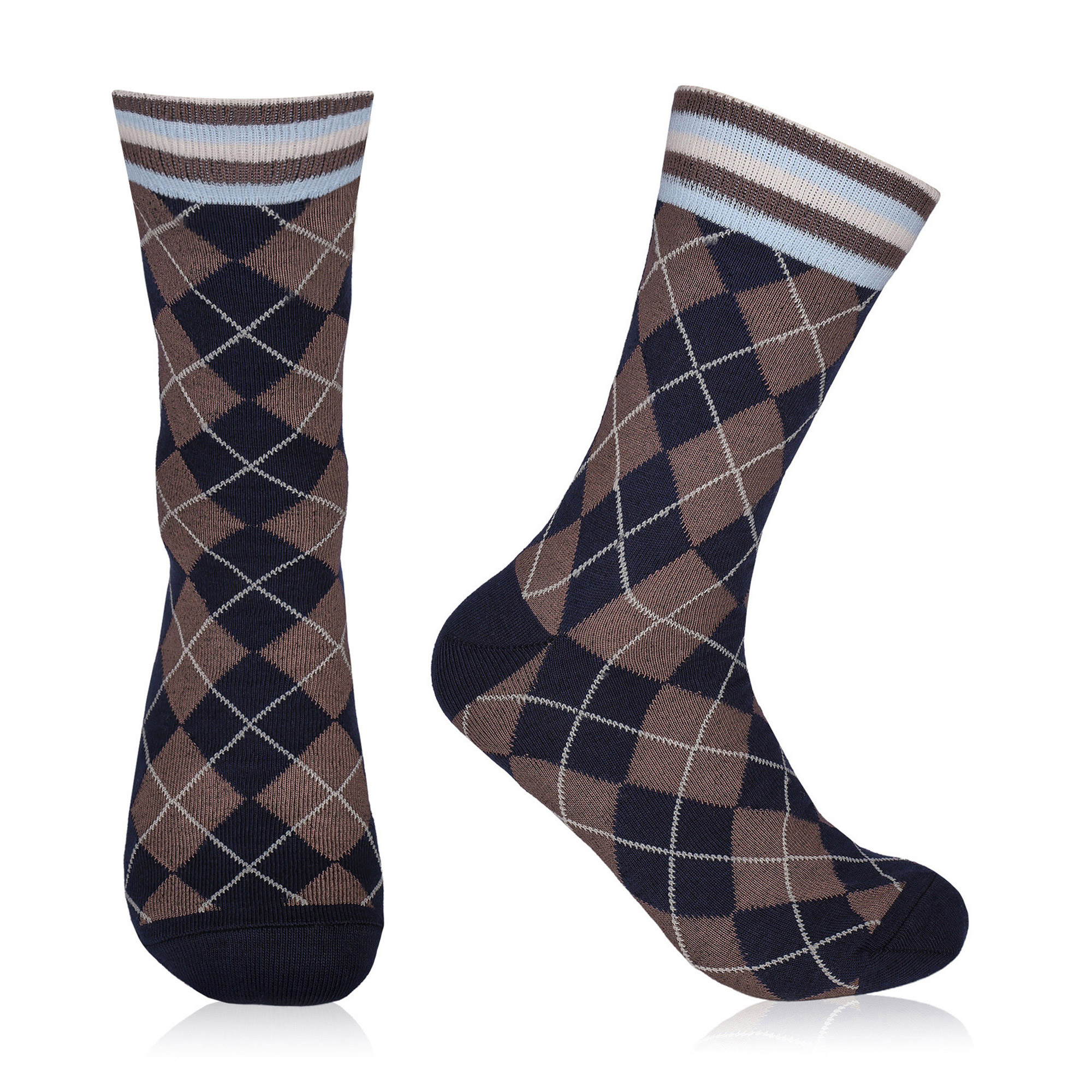 

Жіночі шкарпетки AmiGA ромби, кава, розмір 23-25