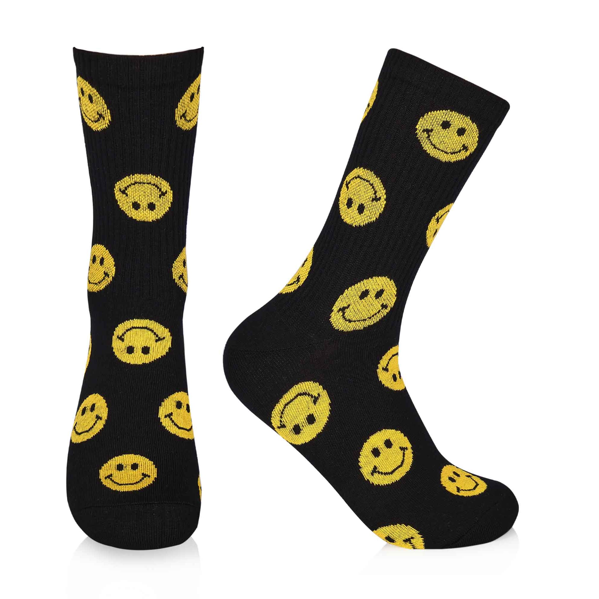 

Шкарпетки чоловічі AmiGO високі, спорт смайл, чорні, розмір 25