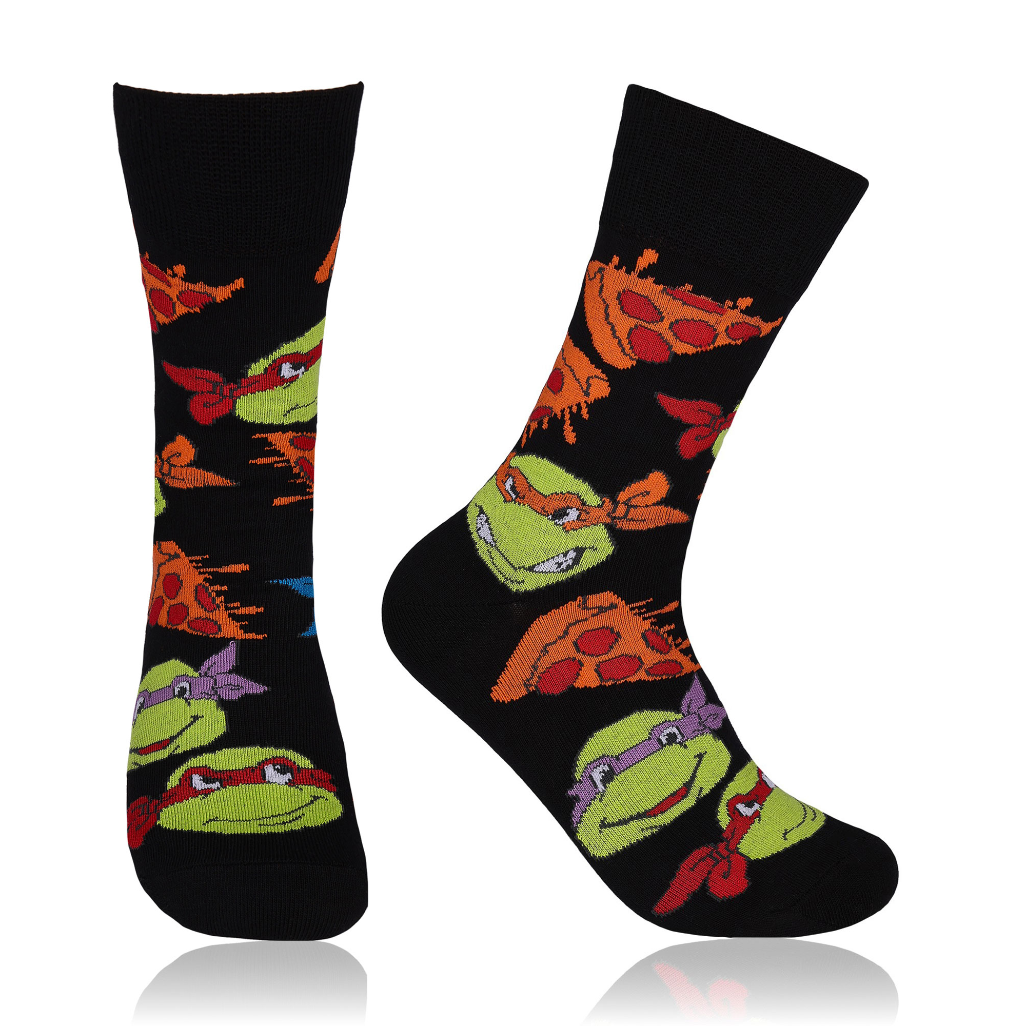 

Шкарпетки чоловічі AmiGO Черепашки-ніндзя, чорні, розмір 25