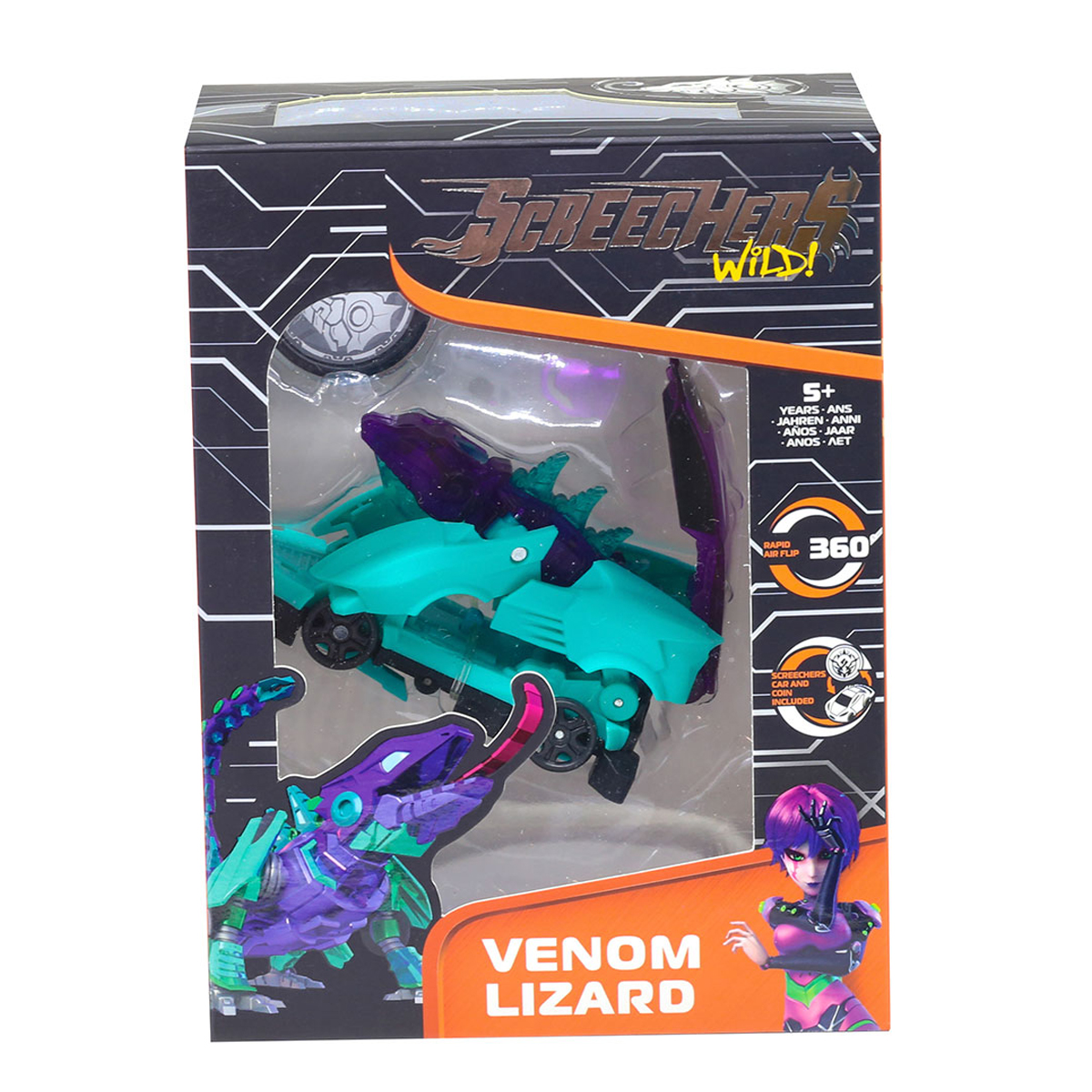 

Дитяча машинка-трансформер Screechers Wild! S4 L1 Веном Лізард, від 5 років (EU685104)
