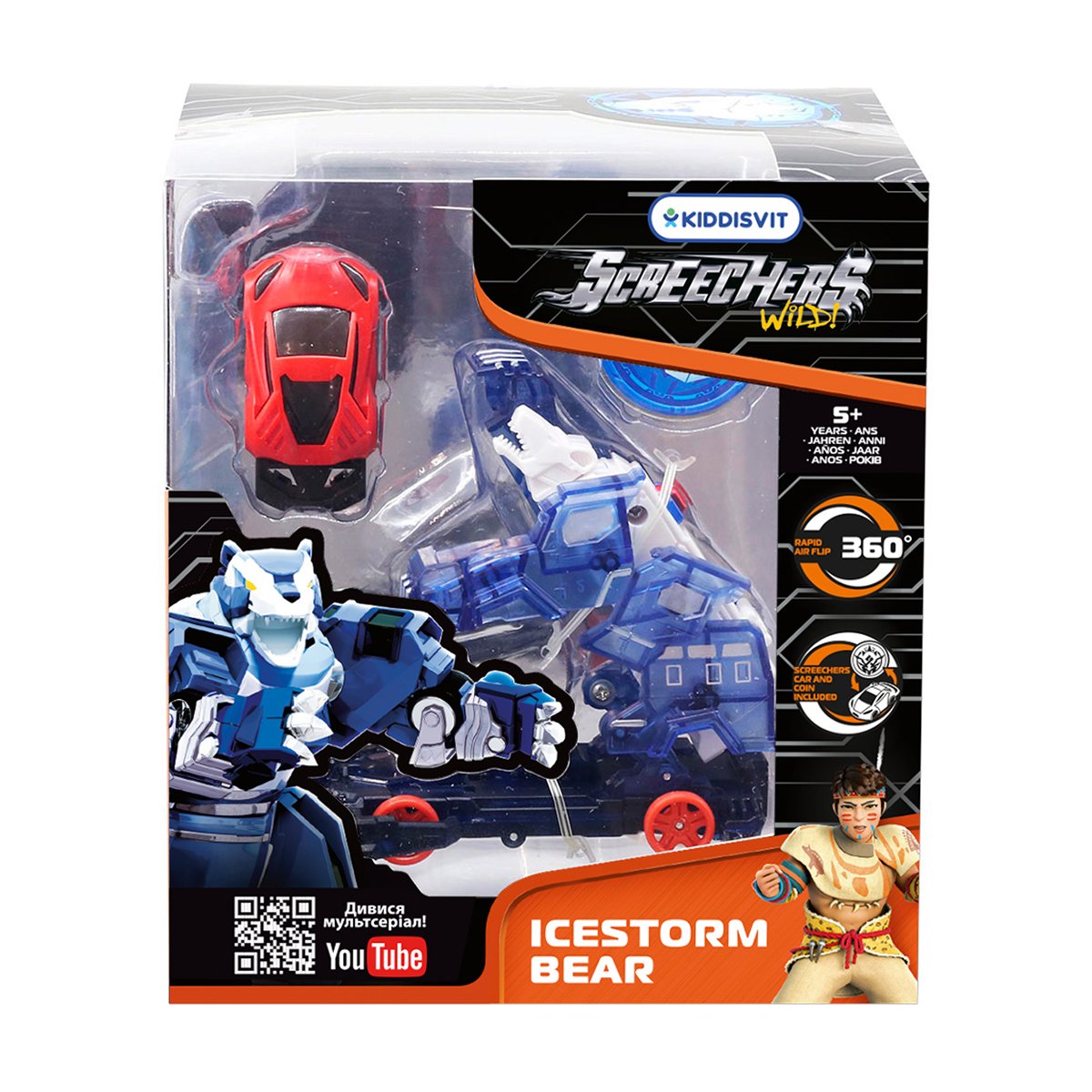 

Дитяча машинка-трансформер Screechers Wild! S4 L2 Айссторм Беар, від 5 років (EU685203)