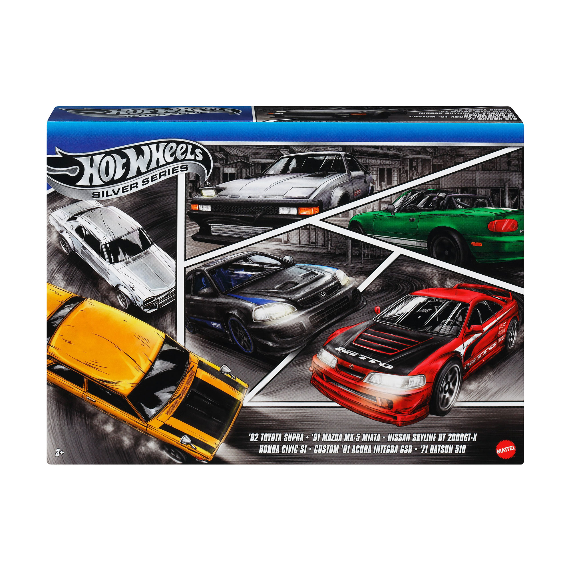 

Тематичний набір машинок Hot Wheels Вулиці Японії, від 3 років, 6 шт (JBY77)