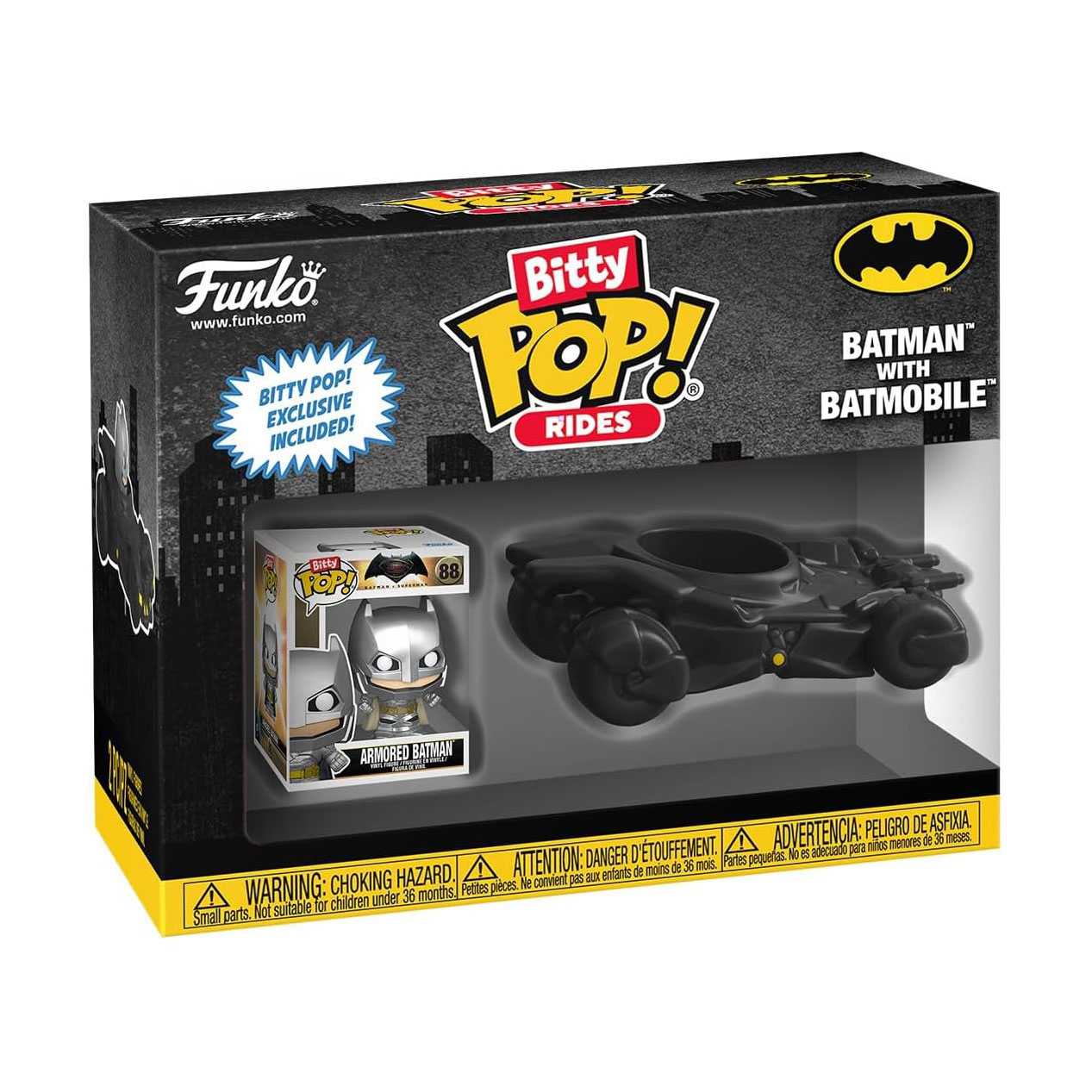 

Набір ігрових фігурок Funko Bitty Pop! Ride серії DC Comics Бетмен та бетмобіль, від 3 років (83621)