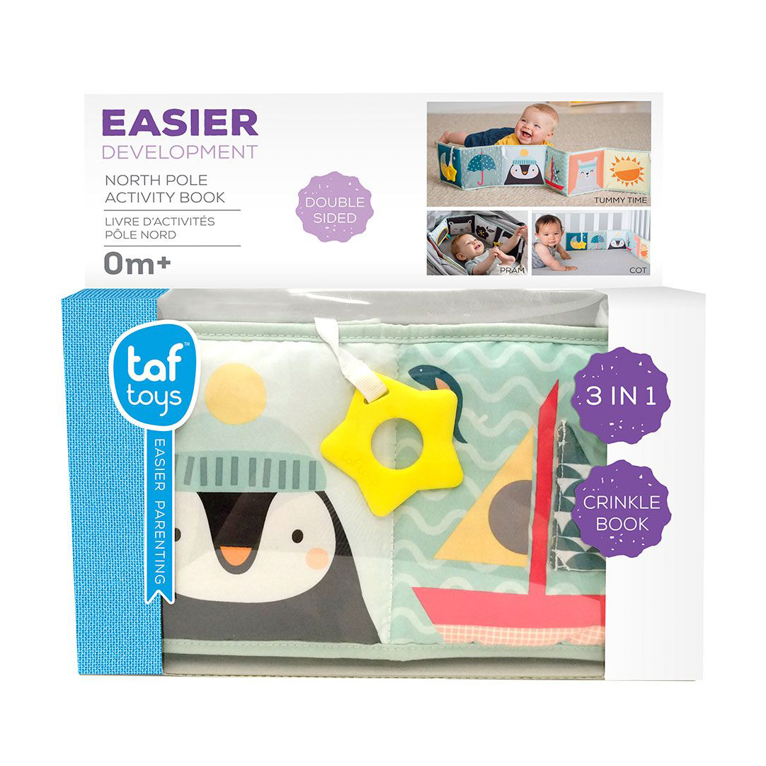 

Розвивальна книжка-розкладачка Taf Toys Полярне сяйво, Веселі пригоди, від народження (12385)