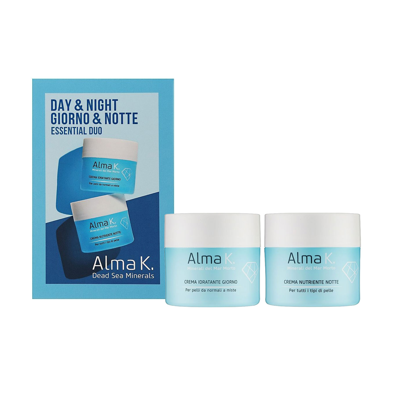 

Набір для обличчя Alma K. Day & Night Hydrating Duo (денний крем, 50 мл + нічний крем, 50 мл)