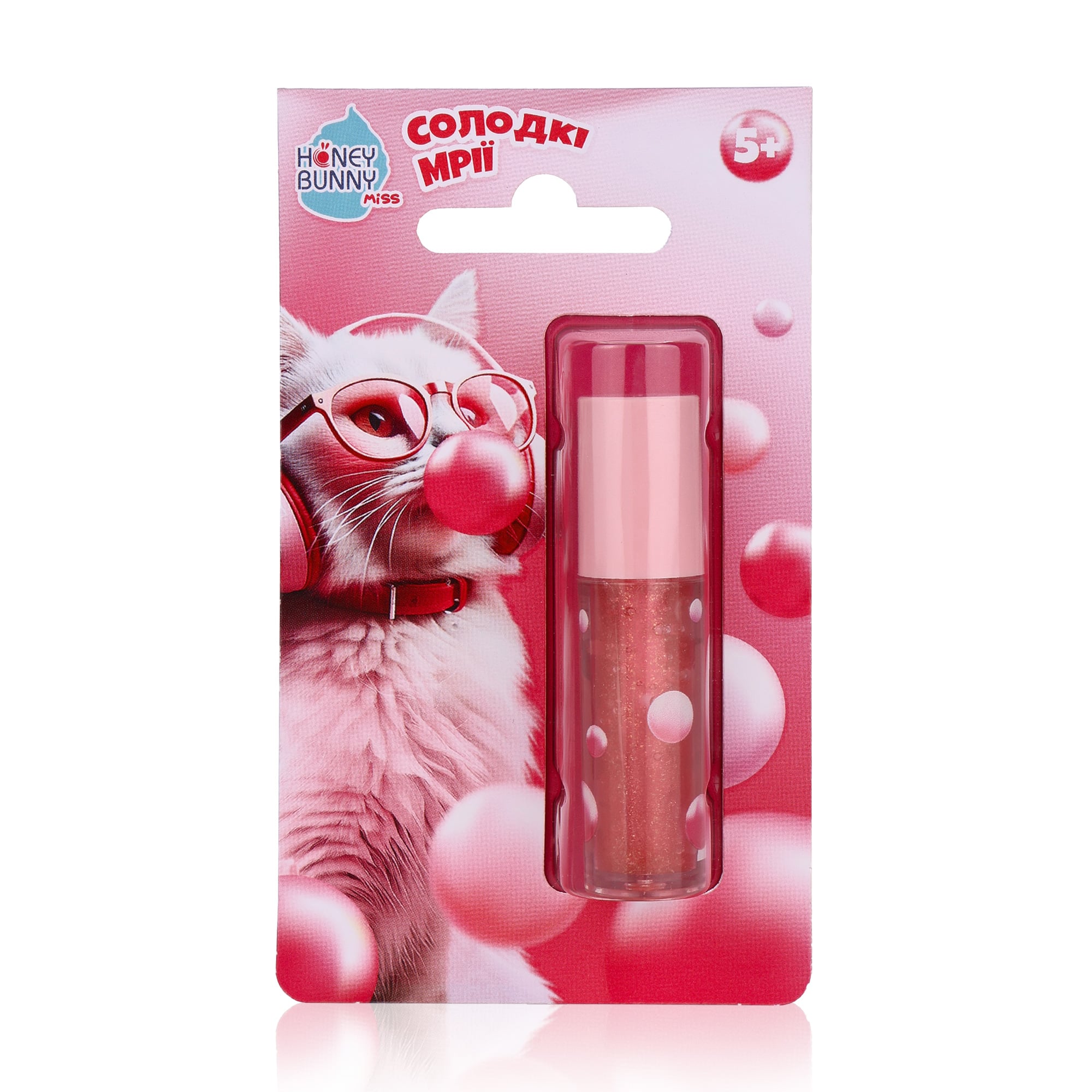 

Блиск для губ Honey Bunny Miss Солодкі мрії Жуйка, 2.1 мл