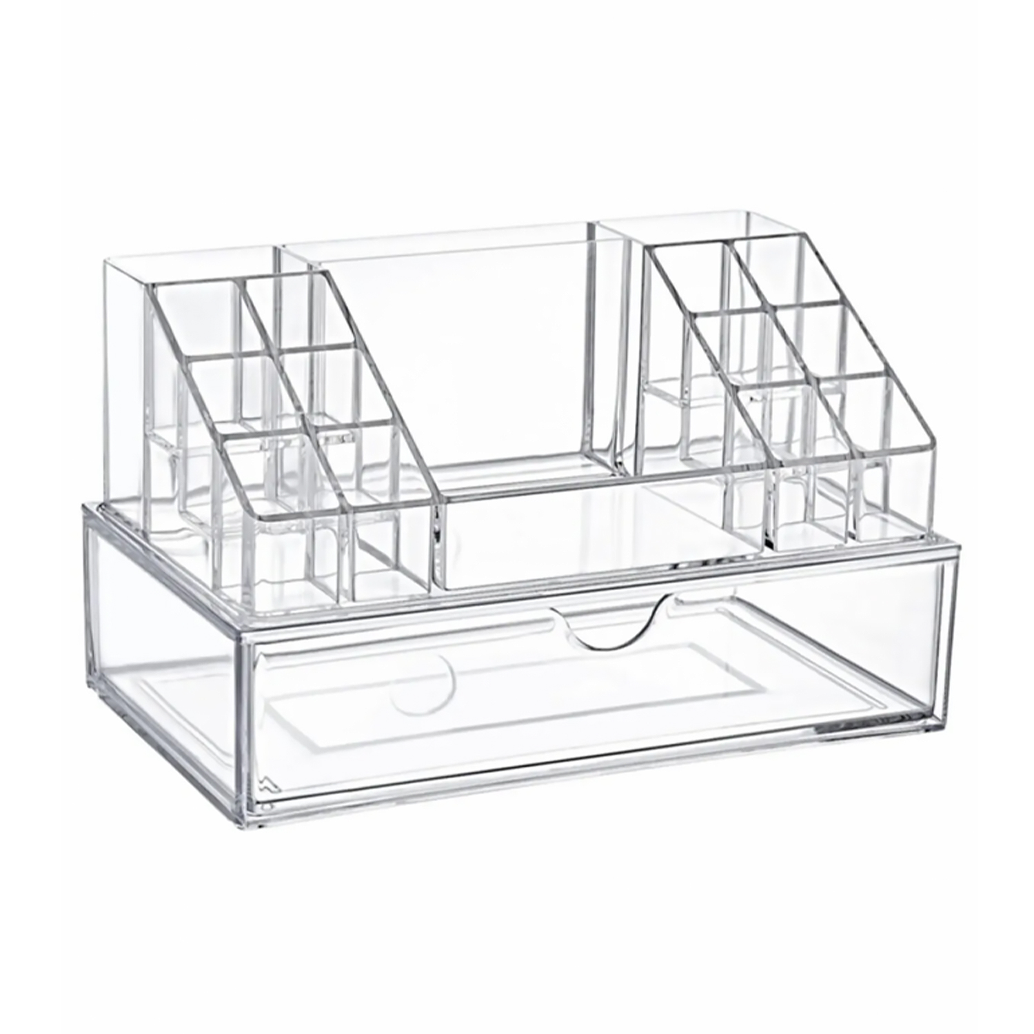 

Органайзер для косметики Boxup прозорий, з ящиком, 22.5*12.5*13.8 см (FT-005)