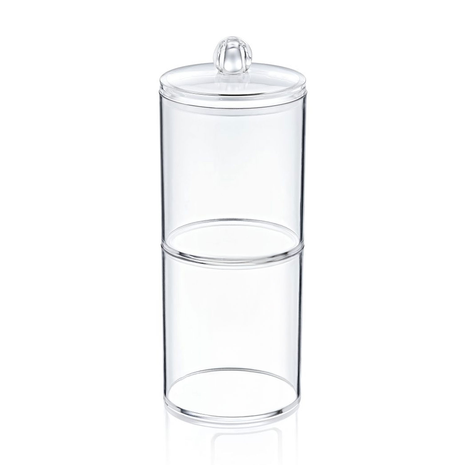 

Набір циліндрів для ватних дисків та паличок Boxup прозорий, 7*19 см, 2 шт (FT-014)