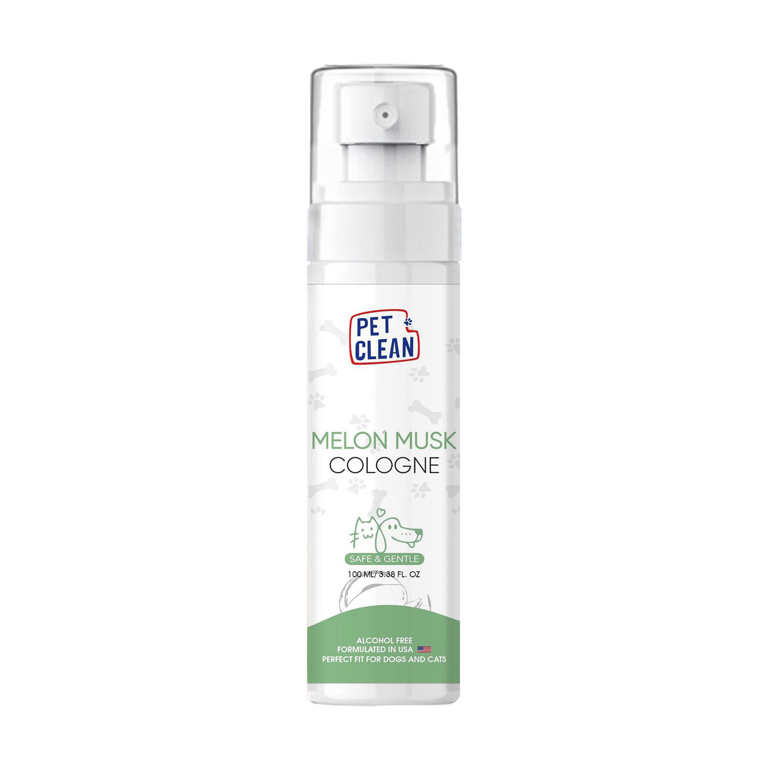 

Парфумований спрей після грумінгу Pet Clean Melon Musk Cologne з легким ароматом мускусної дині, 100 мл