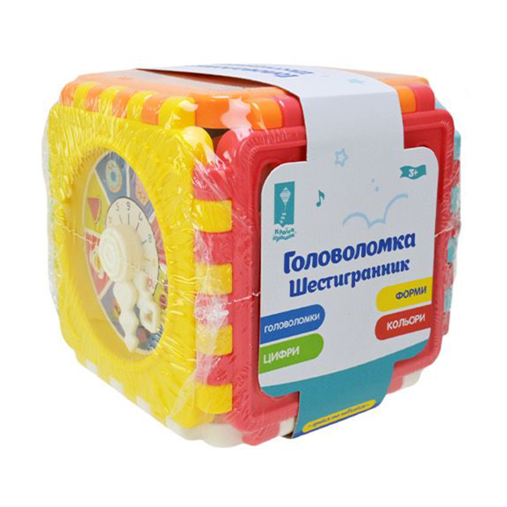 

Іграшка логіка-сортер Країна Іграшок Головоломка Шестигранник, від 3 років, 13.5*13.5*13.5 см (PL-724-19)